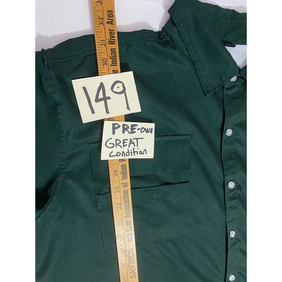 Michigan State Spartans Fishing Shirt – Men’s Large, Short Sleeve Button-Up - Picture 4 of 11